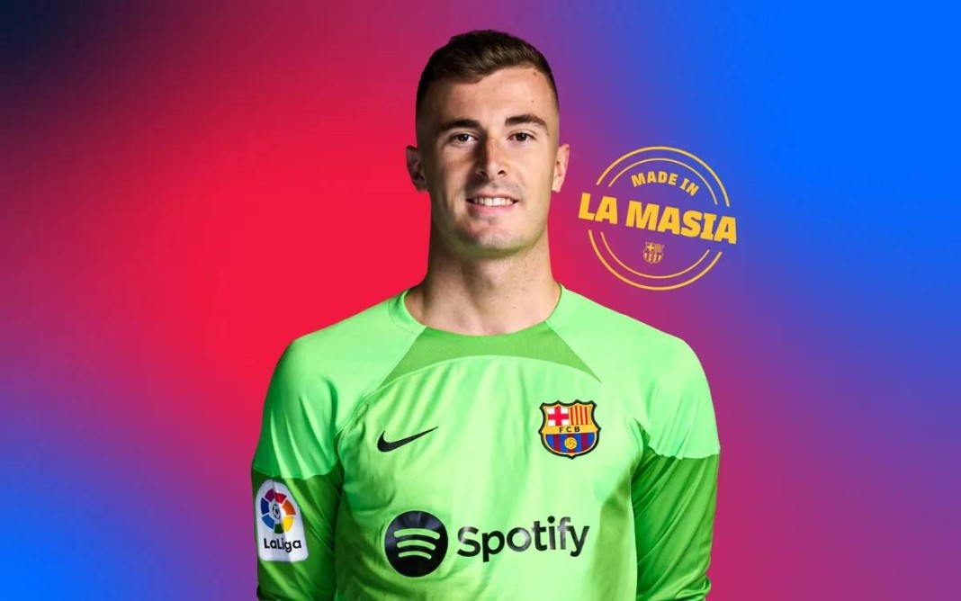 Inaki Pena, avec le maillot du FC Barcelone