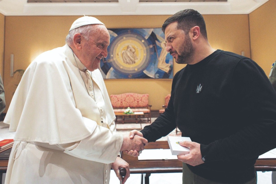 Volodymyr Zelensky et le pape François