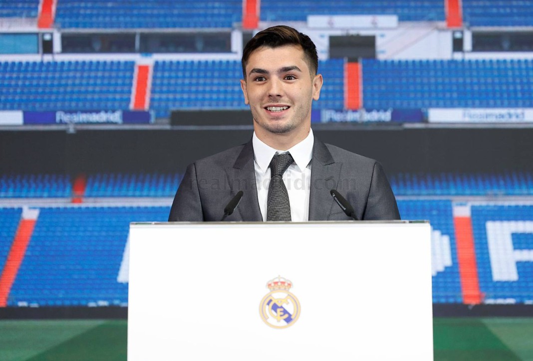 Brahim Diaz, lors de sa présentation par le Real Madrid