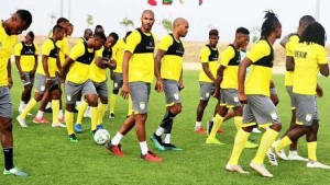 Les Guépards du Bénin Ã  l'entrainement au stade Général Mathieu Kérékou de Cotonou