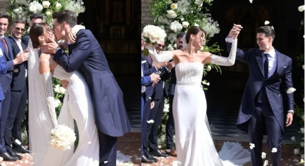 Le gardien de Chelsea Kepa Arrizabalaga s'est marié avec sa belle petite amie Andrea Martinez.