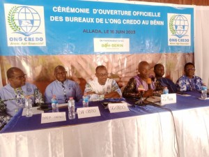 Inauguration des bureaux de l'ONG CREDO