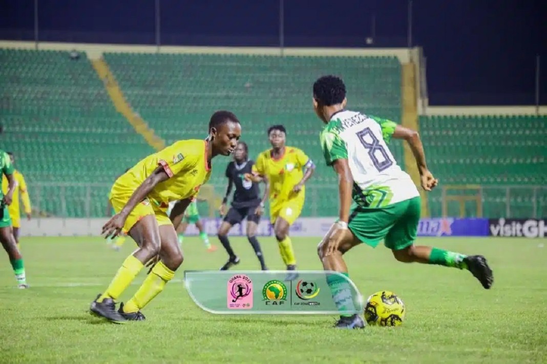Des joueuses U20 du Bénin et du Nigéria