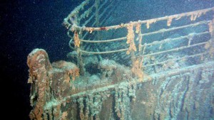 Epave du Titanic dans l'océan Atlantique