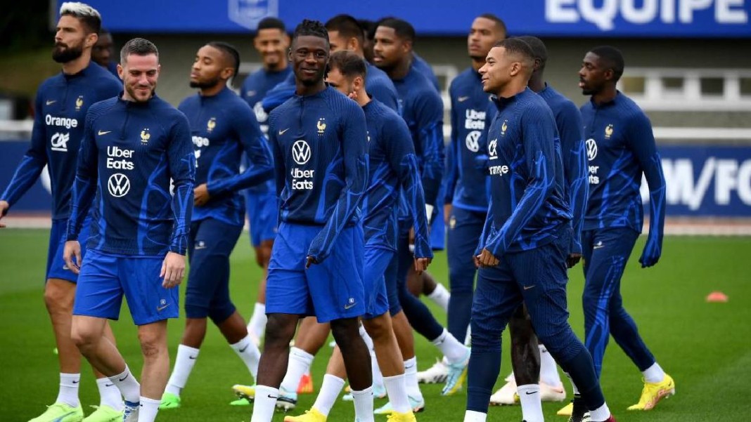 Des joueurs de l'équipe de France