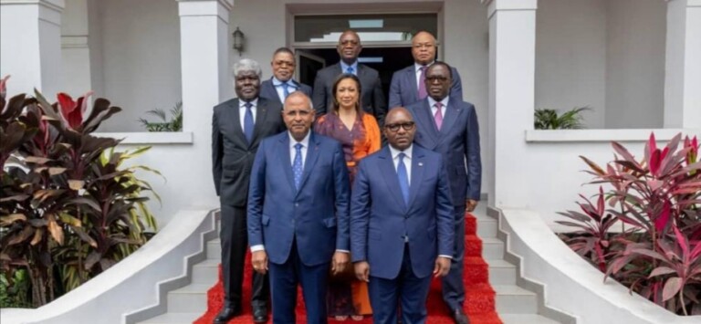 Jeux de la Francophonie : Patrick Achi échange avec Jean-Michel Sama Lukonde Kyenge Jeux de la Francophonie : Patrick Achi échange avec Jean-Michel Sama Lukonde Kyenge