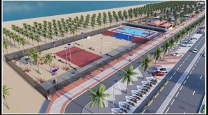Marquette du projet d'aménagement de la plage de Fidjrossè