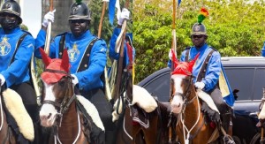 La police ghanéenne pleure la mort de l'un de ses chevaux, P/H Caporal Queen Mother