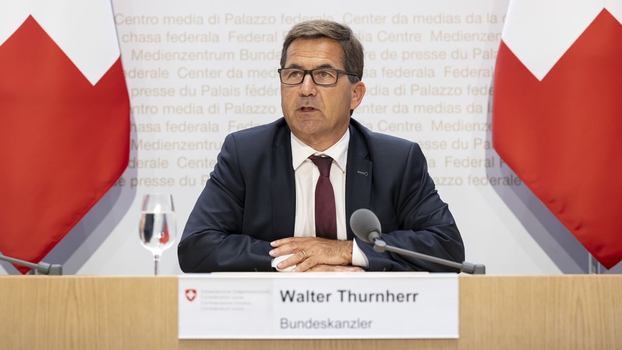 Le Chancelier de la confédération Walter Thurnherr