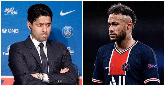 Neymar et Nasser Al Khelaifi