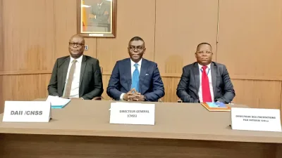 Logo de la CNSS avec le texte annonçant la revalorisation des pensions au Bénin.