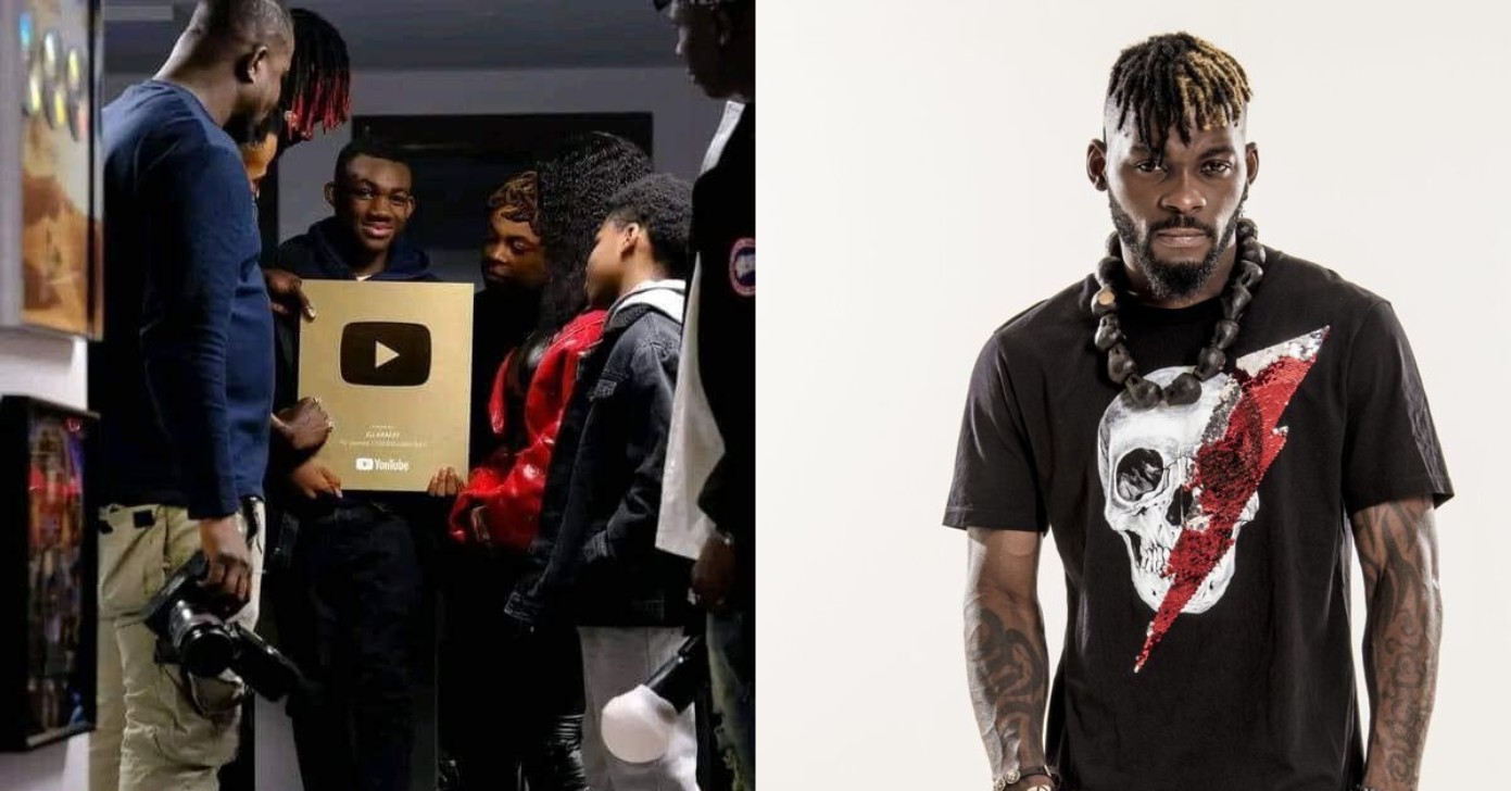 DJ Arafat Son fils MaÃ«l Houon reçoit le trophée d'or de YouTube