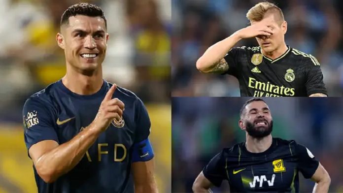 Toni Kroos, Cristiano Ronaldo et Karim Benzema