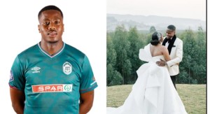 L'attaquant de l'AmaZulu FC, Bongi Ntuli, épouse le PDG du club, Sinenjabulo Zungu.