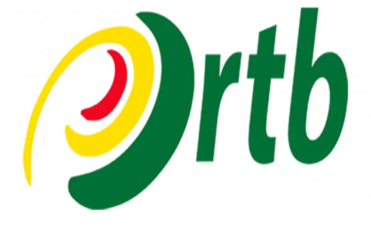 Logo de l'ORTB, symbole de la radiodiffusion au Bénin.