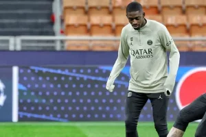 Ousmane Dembélé Ã  l'entrainement du PSG