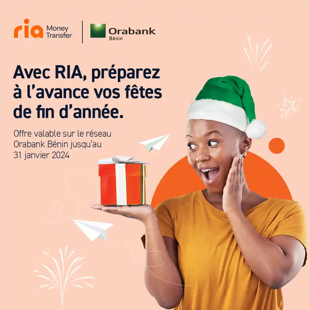 Célébrez les fêtes de fin d’année avec RIA et Orabank et profitez de Cadeaux Exclusifs