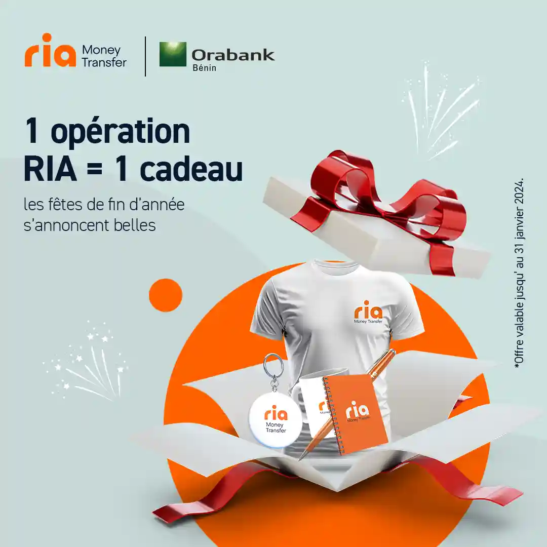 Célébrez les fêtes de fin d’année avec RIA et Orabank et profitez de Cadeaux Exclusifs