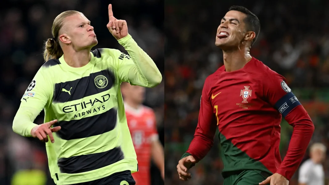 Erling Haaland et Cristiano Ronaldo