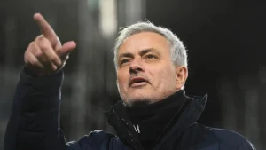 L'entraineur de l'AS Roma, José Mourinho