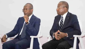 Le président Patrice Talon et Adrien Houngbédji BWT