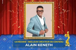 le tiktokeur Alain Kenneth sacré meilleur créateur de contenu aux BSA