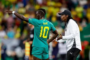 Aliou Cissé et Sadio Mané