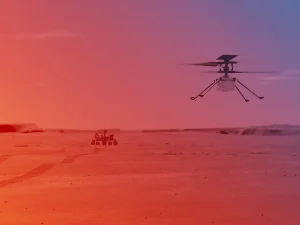 Hélicoptère de la Nasa sur Mars