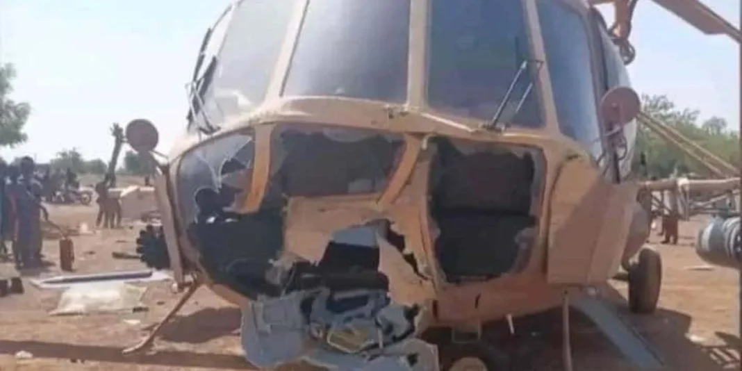 atterrissage difficile d’un hélicoptère