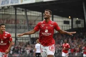Steve Mounié, attaquant de Brest