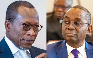 Le Président de la République, Patrice Talon et le Président de l’Association interprofessionnelle du coton (Aic), Mathieu Adjovi, deux acteurs de la filière coton au Bénin