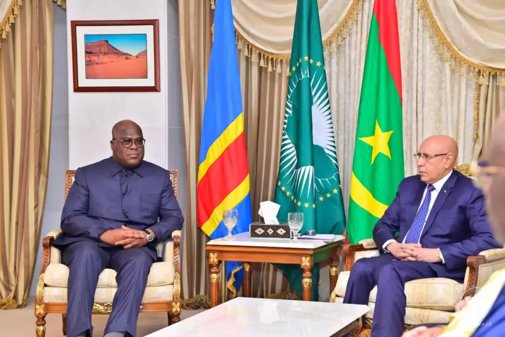 Mohammed Ould Ghazouani et Félix Tshisekedi @ Gouv RDC