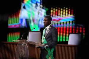 Le président sénégalais Bassirou Diomaye Faye lors de sa prestation de serment le mardi 02 avril 2024