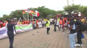 marche des travailleurs au Bénin Photo : Africa 24