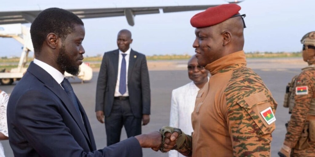 Bassirou Faye et Ibrahim Traoré à Ouagadougou le 30 mai 2024