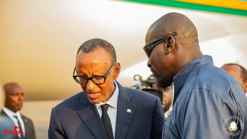 Paul Kagame et Mamadi Doumbouya @ Gouv Guinée