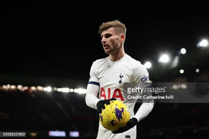 Timo Werner, joueur de Tottenham
