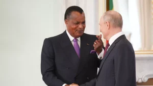 Vladimir Poutine a accueilli Denis Sassou-Nguesso, président de la République du Congo, en visite officielle Ã  Moscou.