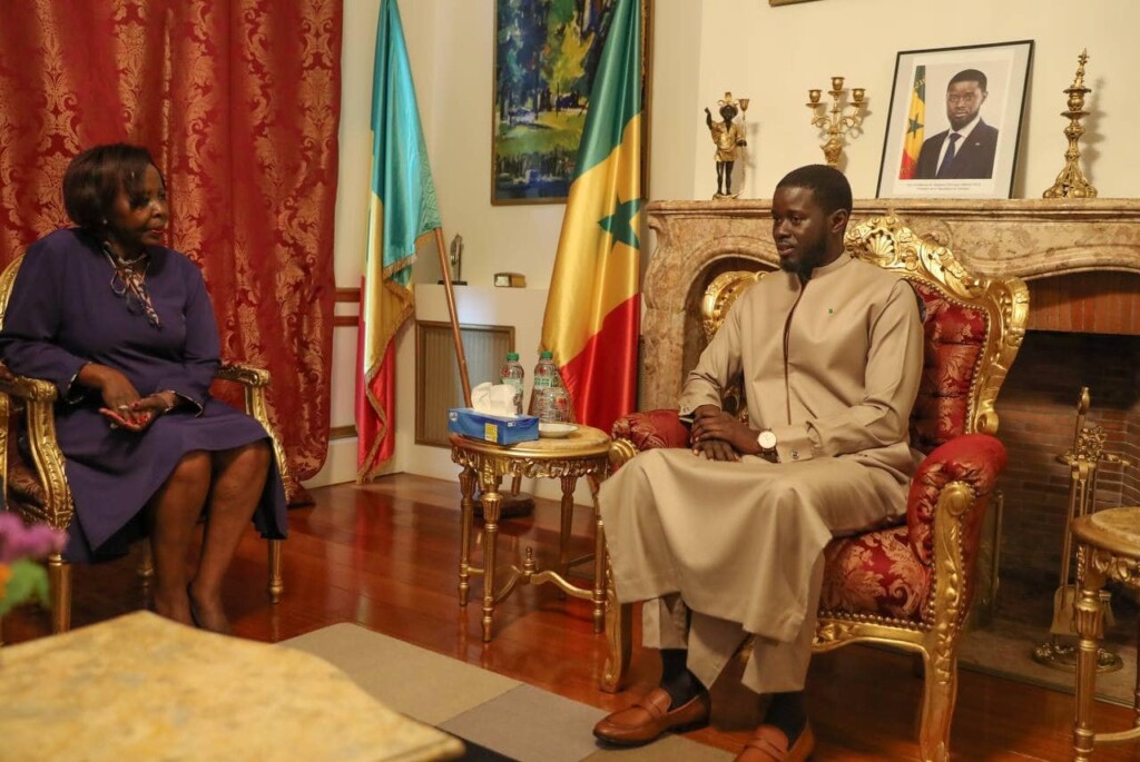 Bassirou Diomaye Faye et Louise Mushikiwabo @ Présidence du Sénégal