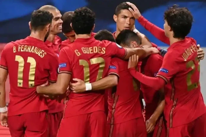 Des joueurs de la sélection portugaise