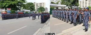 Police républicaine défilé