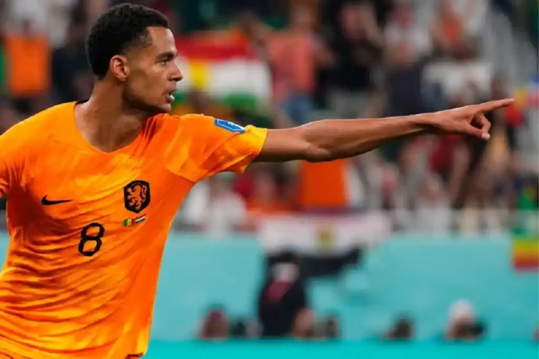 Cody Gakpo lors d'un match ave les Pays-Bas