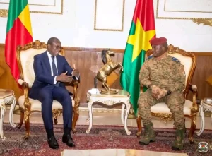 Ibrahim Traoré et Patrice Talon
