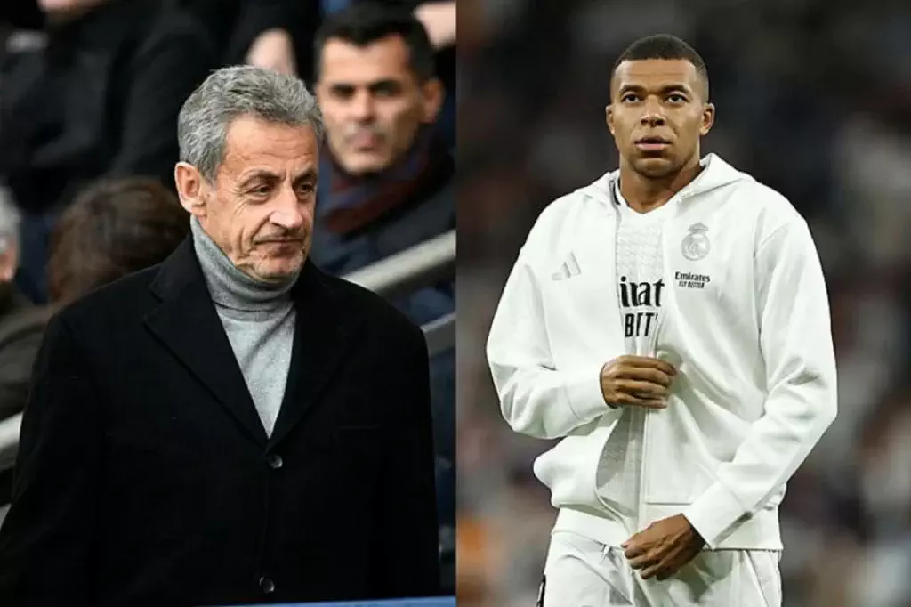 Nicolas Sarkozy et Kylian Mbappé