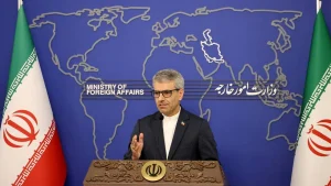 EsmaÃ¯l BaghaÃ¯, porte-parole du ministère iranien des Affaires étrangères