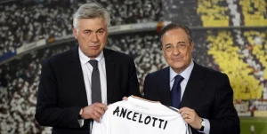 Carlo Ancelotti et Florentino Pérez
