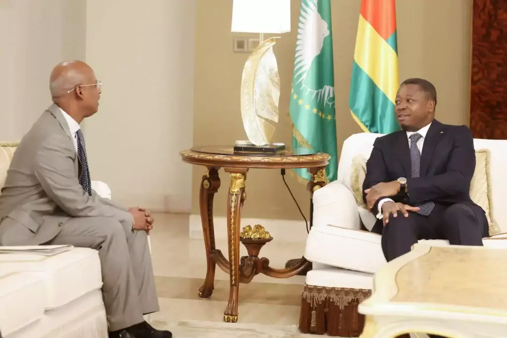 Dr Ahmed Robleh Abdilleh et Faure Gnassingbé; @: Présidence du Togo
