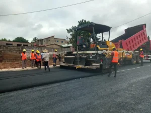 Construction de route au Bénin