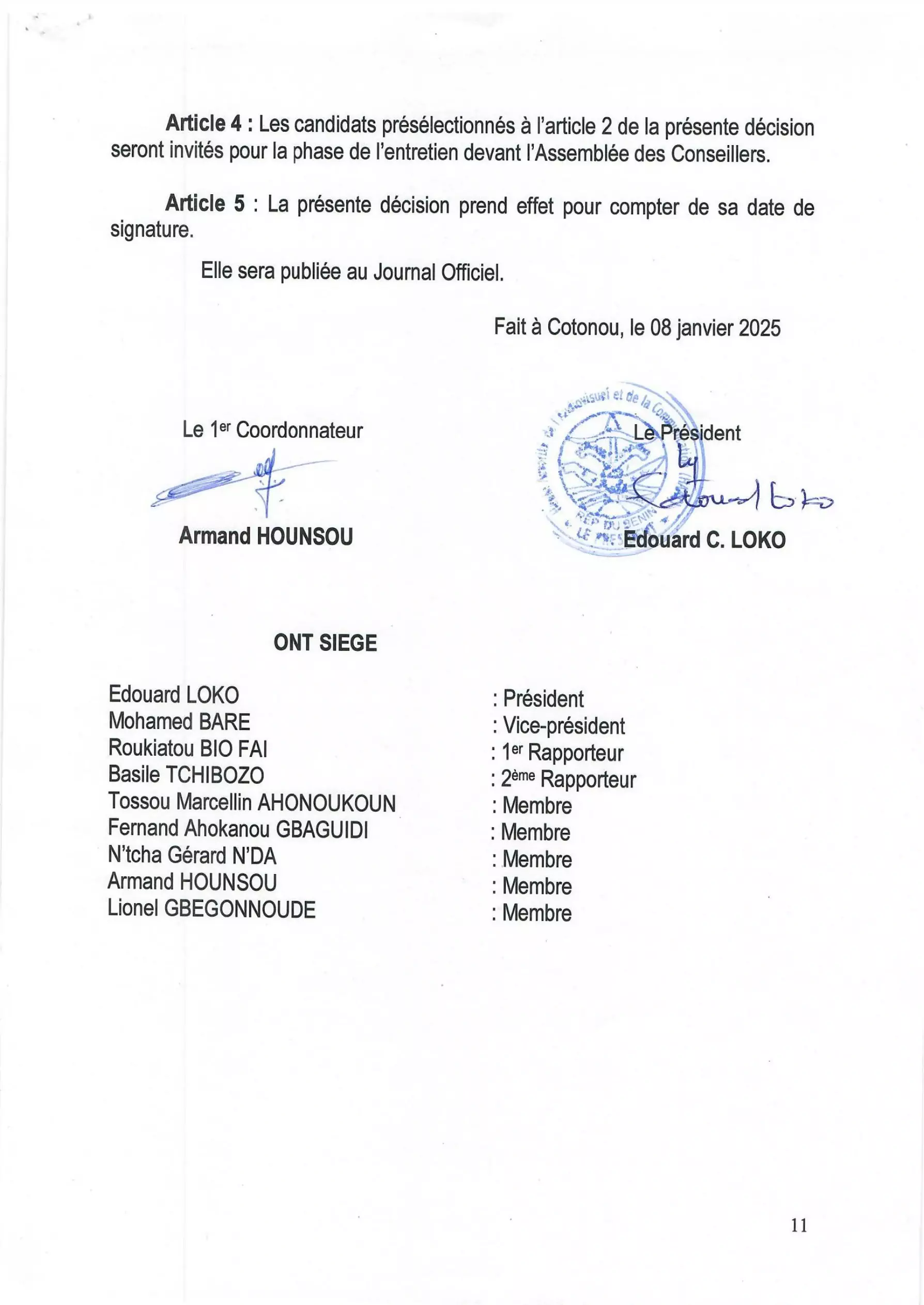 Bénin : la HAAC publie la liste des présélectionnés pour les postes de directeurs des médias publics