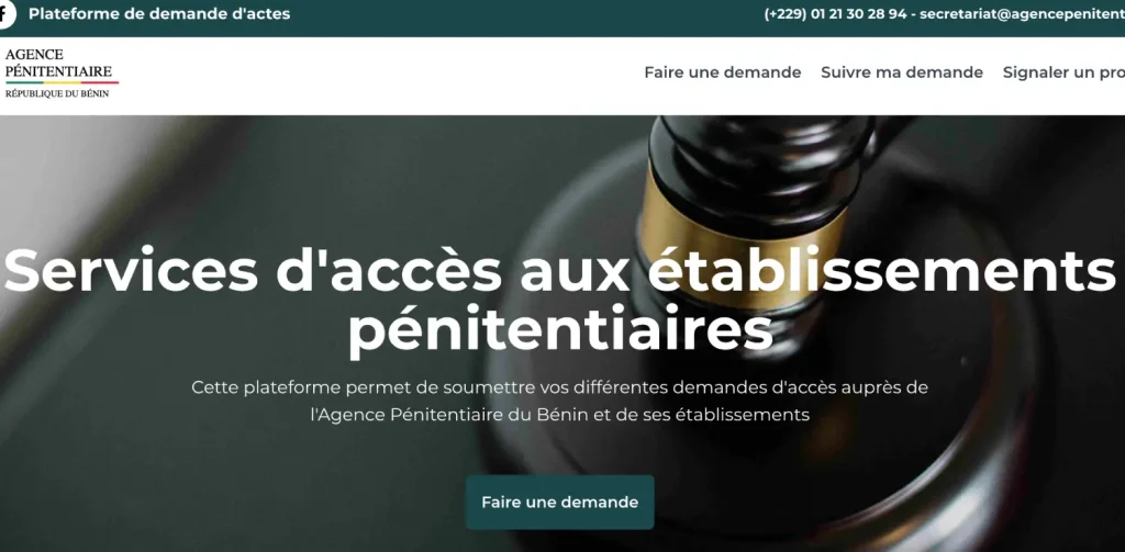 le Bénin digitalise les autorisations de visite aux détenus en prison